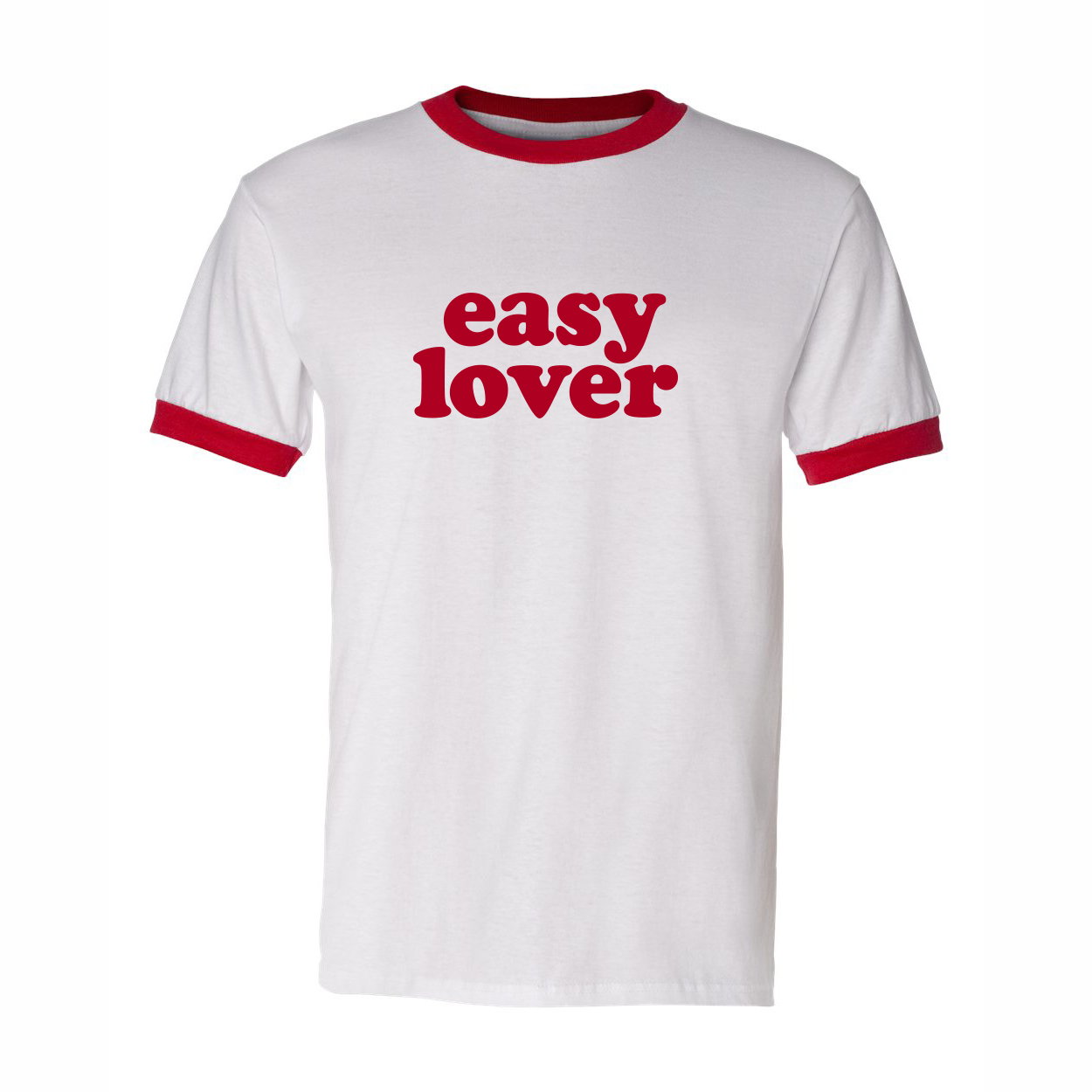 Kommerz mit Herz T-Shirt "Easy Lover" (Rot) Shirt Weiss