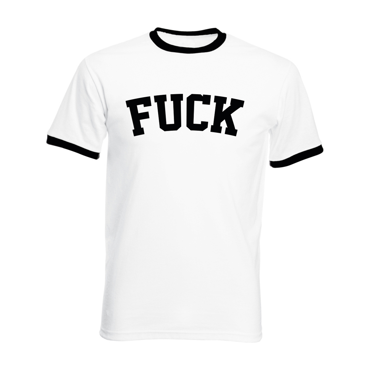 T-Shirt "Fuck" Shirt Weiss